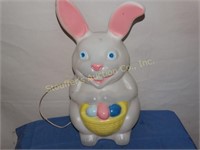 Blow Mold Plastic Easter Bunny 22"T