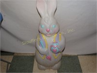 Blow Mold Plastic Easter Bunny 34"T