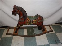 Wood Rocking Horse Decor shows wear 31"T x 48"L
