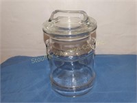 Glass Canister 8"T