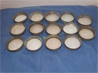 12+ Zinc milk glass canning lids