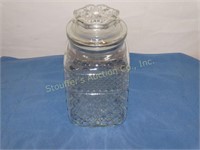 Glass Canister 8"T