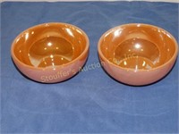 2 Fire-King Lustre bowls 5"
