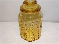 Vintage Glass Canister 8"T