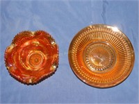 Carnival & Jeanette Glass bowls largest is 7 1/4"