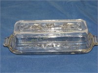 Anchor Hocking glass butter dish