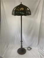 Vintage Stained Glass Floor Lamp