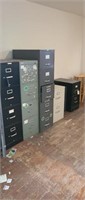6 METAL FILE CABINETS