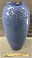 Art Pottery Blue Umbrella Stand/Vase