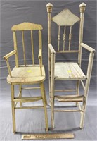 2 Doll Size High Chairs