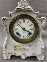 Porcelain Ansonia Mantle Clock KPM