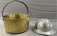 Helmet & Antique Brass Bucket