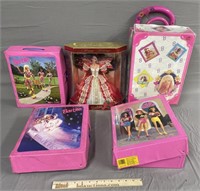 Barbie Cases, Luggage Case w/ Dolls & Accessories