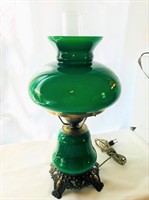 Green Lamp (appr 18" tall, no chips)