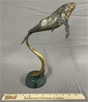 Bronze Sculpture of a Whale