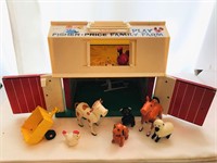 Vintage Fisher Price Barn and Animals (pig is miss