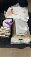 Large lot of craft, sewing and linens