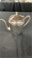 F b Rogers silver co diver on copper teapot