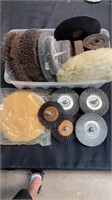Tool lot: grinder wheels and steel brush wheels