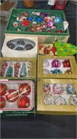 Mixed lot of vintage and new Christmas ornaments