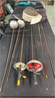 Fencing set with bag