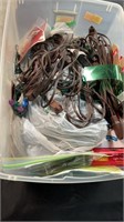 Large lot of Christmas lights and extension cords