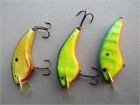 (3) DALE RABY TN HANDMADE LURES