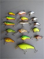 COLLECTION OF (16) BAGLEY LURES