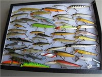 (46) LURES, AC SHINERS, HEDDON, SMITHWICK, IN CASE