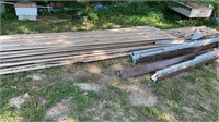 Various Pieces of Used Pole Barn Metal and