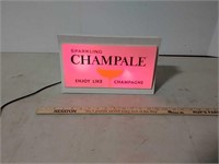 8"×12" backbeat Champale lit ad sign
