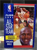 1991 Fleer Michael Jordan All Star Card #211