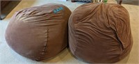 Pair of  Oversized Bean Bag Chairs