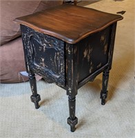 Side Table With Cabinet - Indonesian Hardwood