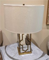 Mirrored Table Lamp and Shade