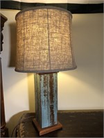 Distressed Wood Lamp