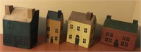 Early American Decorative "Block Houses"