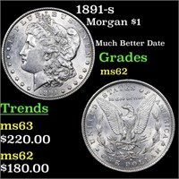 1891-s Morgan Dollar $1 Grades Select Unc