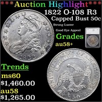 ***Auction Highlight*** 1822 O-108 R3 Capped Bust
