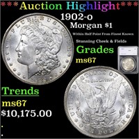 ***Auction Highlight*** 1902-o Morgan Dollar $1 Gr