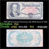 1876 US Fractional Currency 50c Fifth Issue fr-138