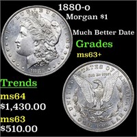 1880-o Morgan Dollar $1 Grades Select+ Unc