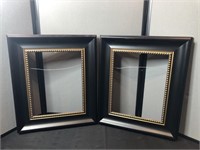 Pair of Black/Red Frames w/Gold Embellishment