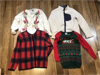 Christmas Sweaters & Lands End Cardigan