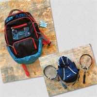 Nike & Under Armour Backpacks & Tennis Rackets