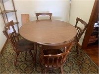 VINTAGE TABLE WITH 4 CHAIRS