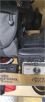 Lot of Nice Cameras in Leather Bags and etc