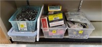 (4) Small Binds of Screws, Nails, Other Hardware