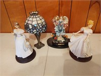 Porcelain Dolls and Tea cup lamp