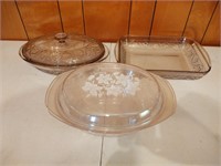 Covered Bowls and Dish